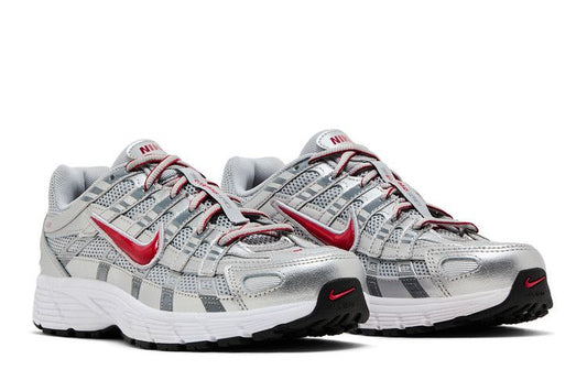Nike P-6000 Metalic Silver Cool Red (GS)