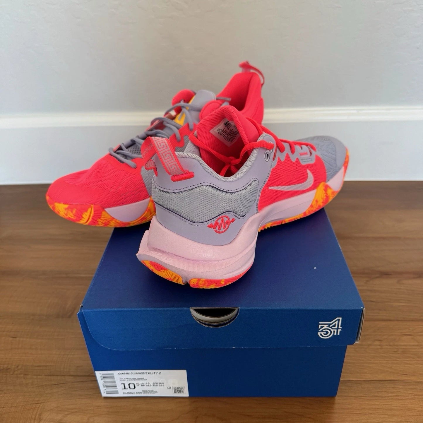 Nike Giannis Immortality 2 Hot Punch Orange DM0825-600