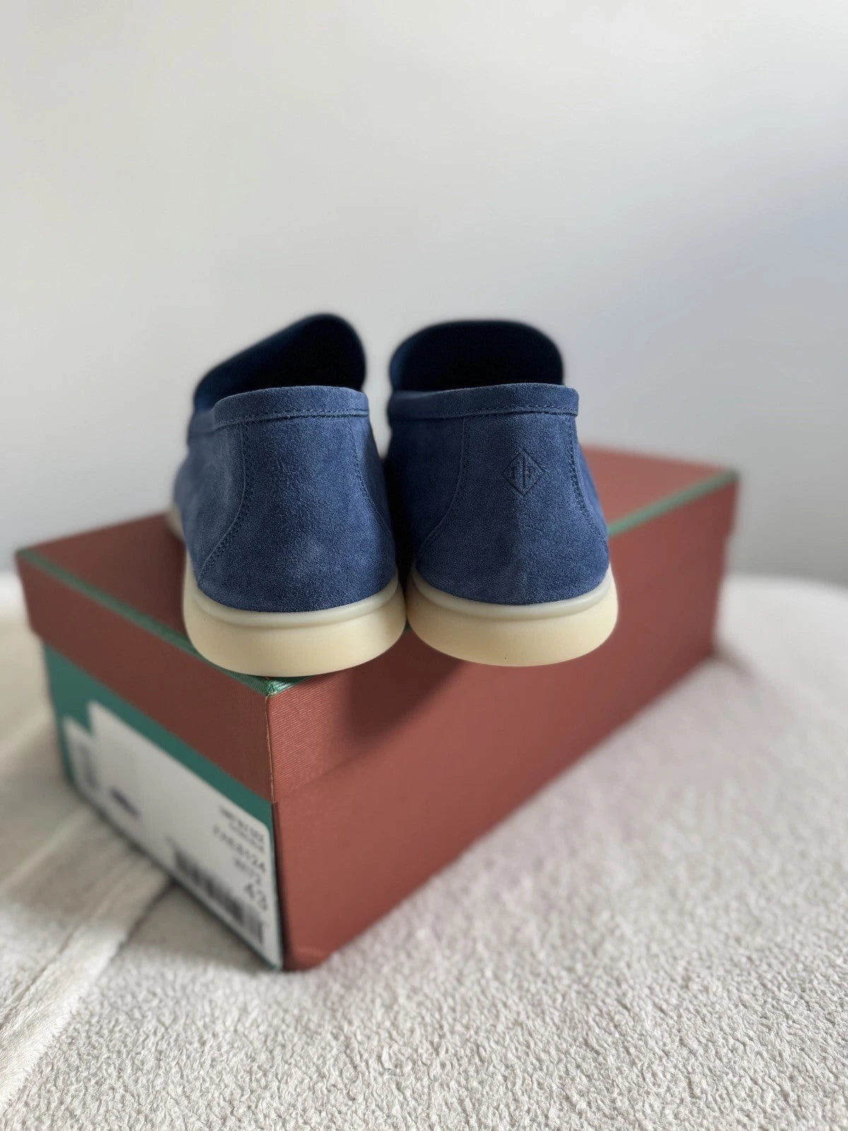 Loro Piana Summer Walk Loafers – Racing Blue Suede Men's and women's shoes