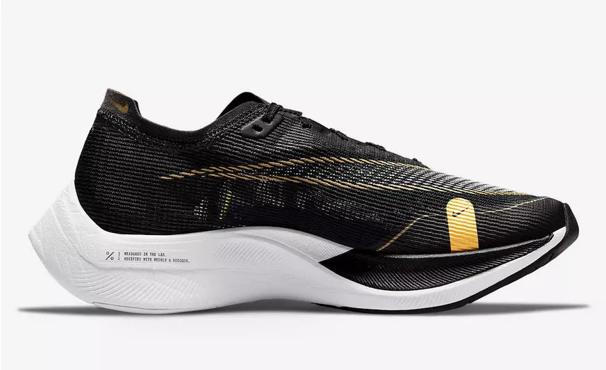 Nike ZoomX VaporFly NEXT% 2  Men's and women's shoes Sneakers Black Gold