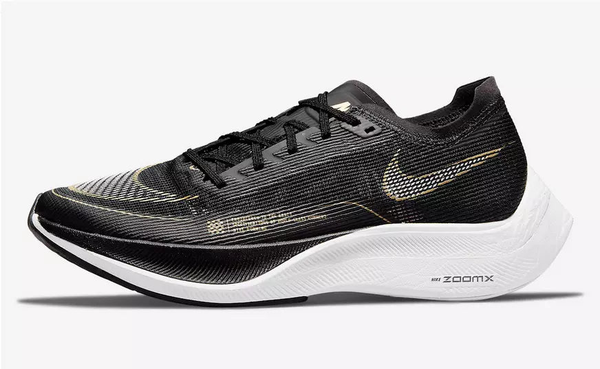 Nike ZoomX VaporFly NEXT% 2  Men's and women's shoes Sneakers Black Gold