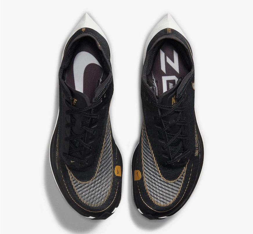 Nike ZoomX VaporFly NEXT% 2  Men's and women's shoes Sneakers Black Gold